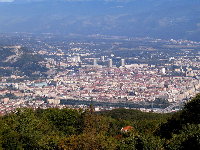 vue de Grenoble depuis le Vercors